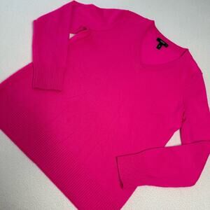 Aqua Women's Size M 100% Cashmere Sweater Pink